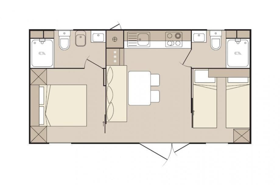 New Adria Mobile Home - Camp Vala Orebić Eksteriør bilde
